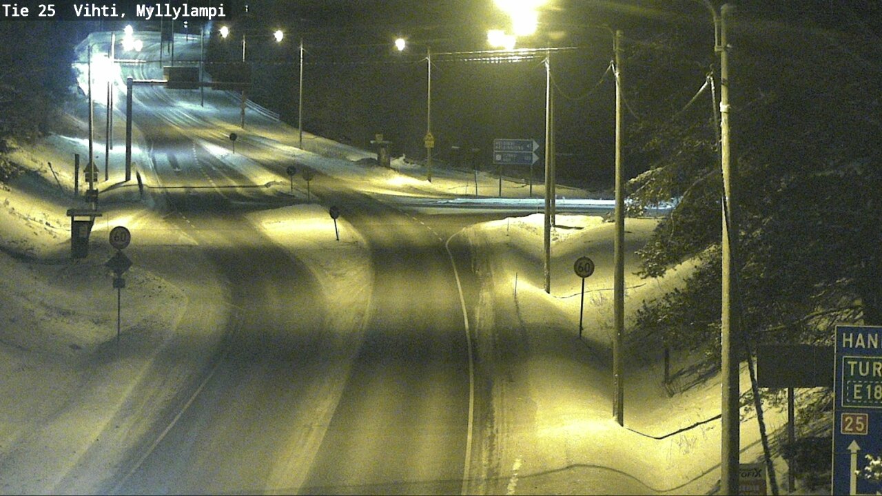 Weather Camera Image Road 25 Lohja Myllylampi, Lohja, Uusimaa