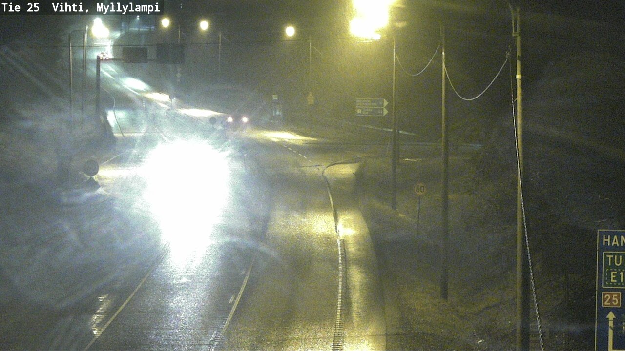 Weather Camera Image Väg 25 Lojo Myllylampi, Lohja, Uusimaa