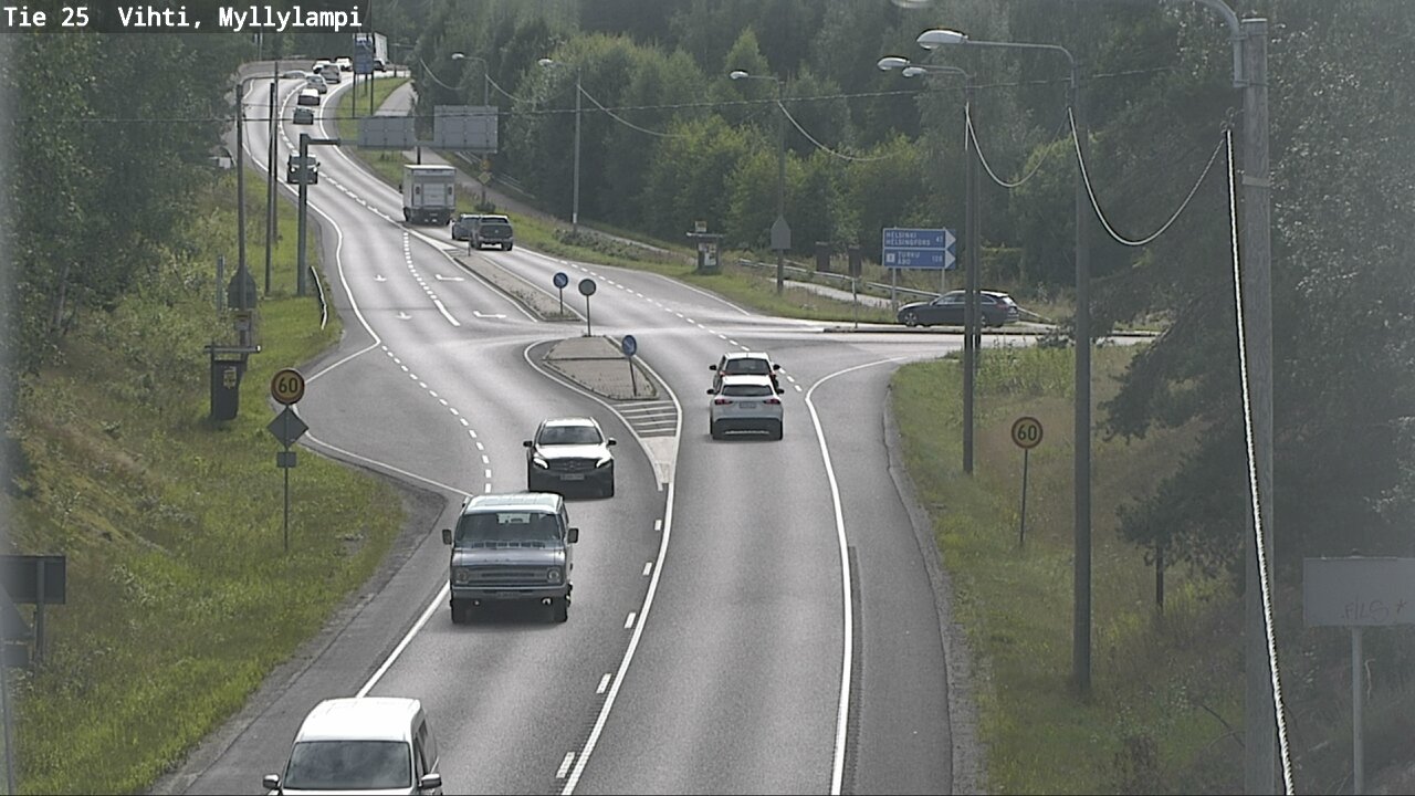 Weather Camera Image Väg 25 Lojo Myllylampi, Lohja, Uusimaa