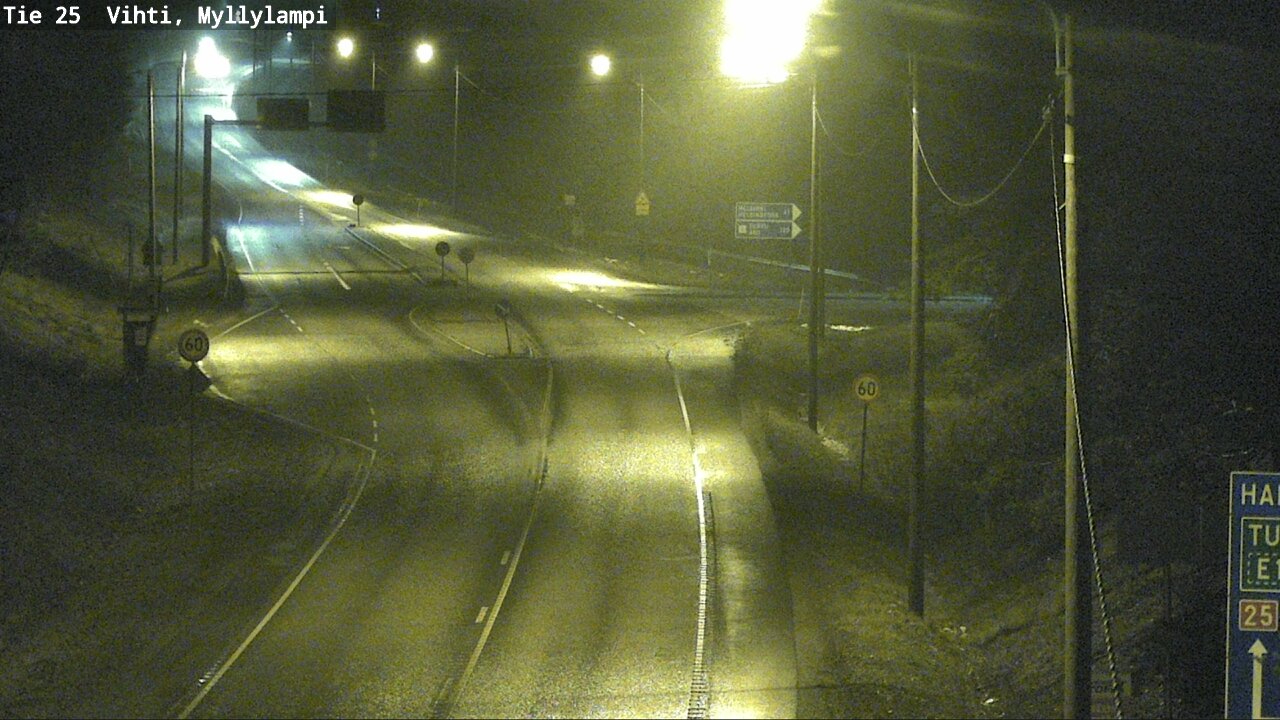 Weather Camera Image Väg 25 Lojo Myllylampi, Lohja, Uusimaa