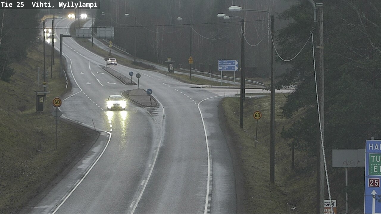 Weather Camera Image Väg 25 Lojo Myllylampi, Lohja, Uusimaa