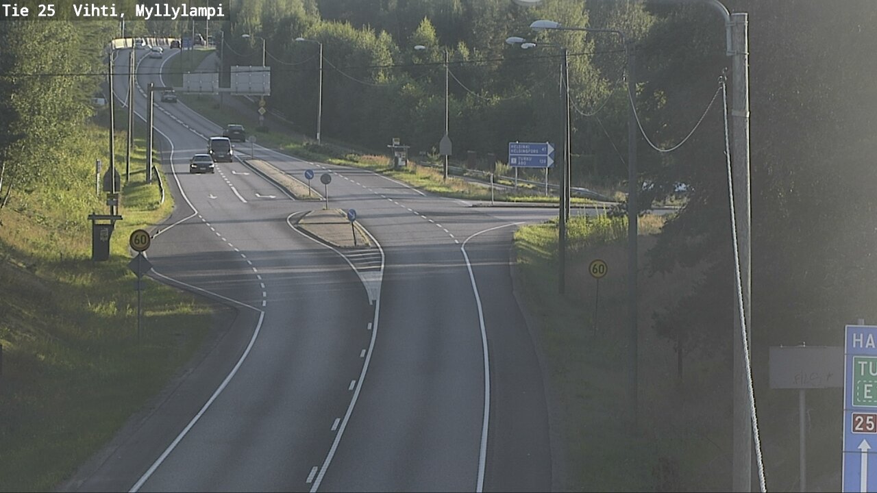 Weather Camera Image Väg 25 Lojo Myllylampi, Lohja, Uusimaa
