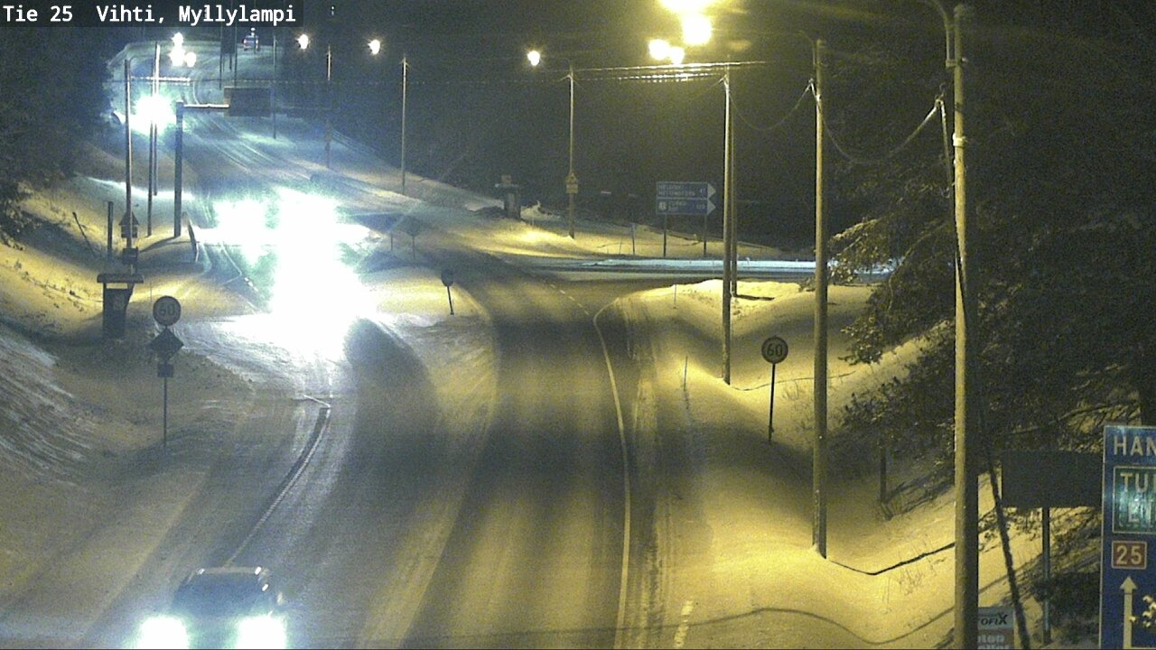 Weather Camera Image Road 25 Lohja Myllylampi, Lohja, Uusimaa