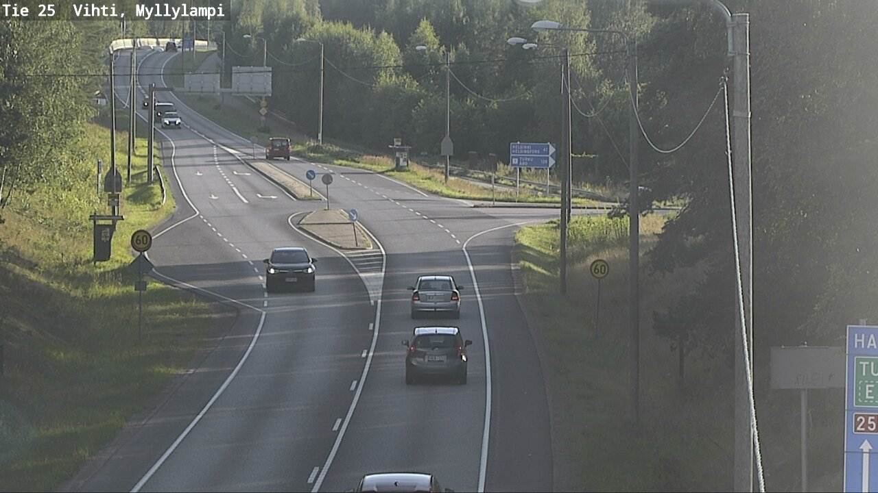 Weather Camera Image Väg 25 Lojo Myllylampi, Lohja, Uusimaa