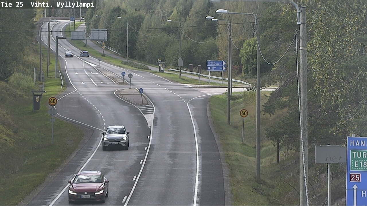 Weather Camera Image Road 25 Lohja Myllylampi, Lohja, Uusimaa