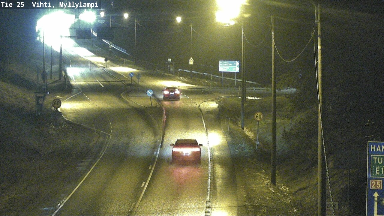 Weather Camera Image Väg 25 Lojo Myllylampi, Lohja, Uusimaa