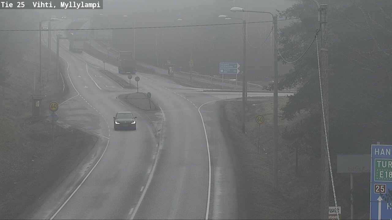 Weather Camera Image Road 25 Lohja Myllylampi, Lohja, Uusimaa