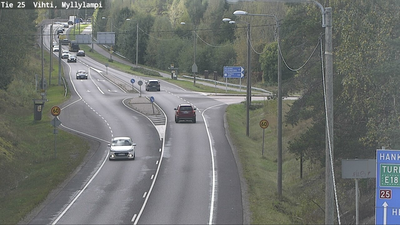 Weather Camera Image Road 25 Lohja Myllylampi, Lohja, Uusimaa