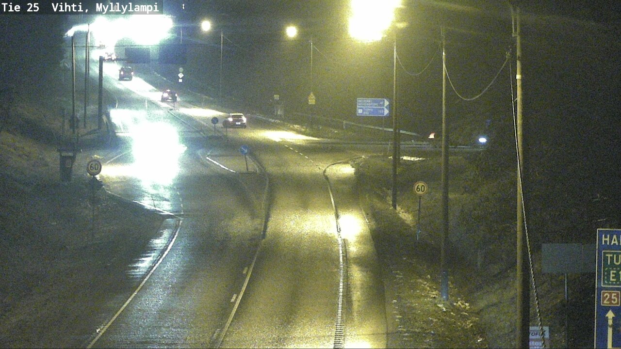 Weather Camera Image Väg 25 Lojo Myllylampi, Lohja, Uusimaa