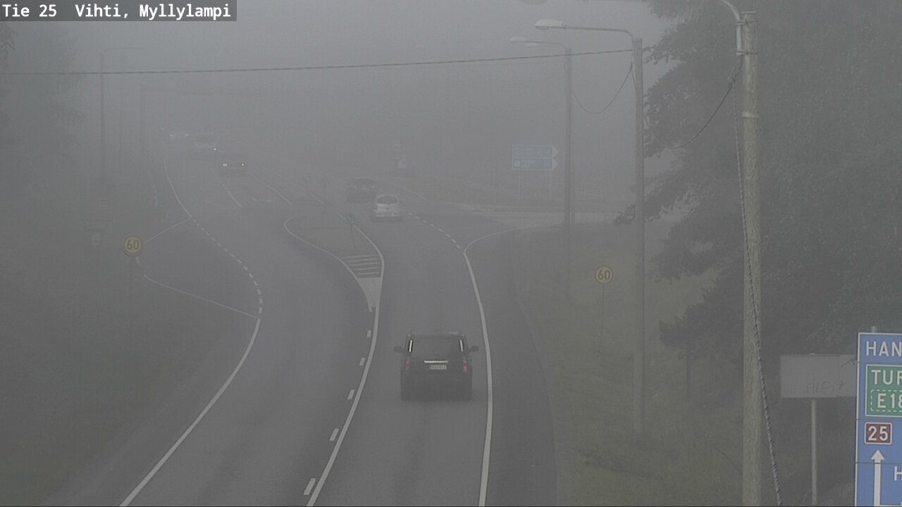 Weather Camera Image Väg 25 Lojo Myllylampi, Lohja, Uusimaa
