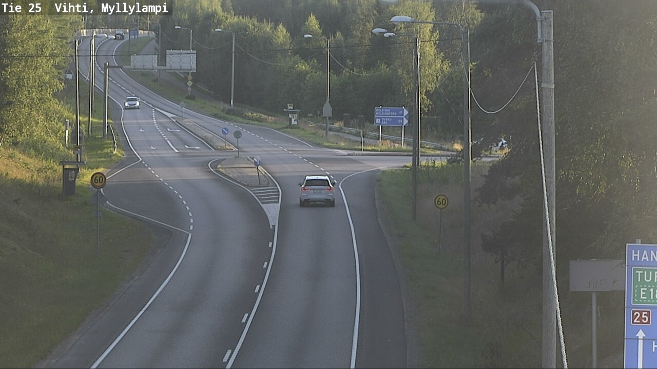 Weather Camera Image Väg 25 Lojo Myllylampi, Lohja, Uusimaa