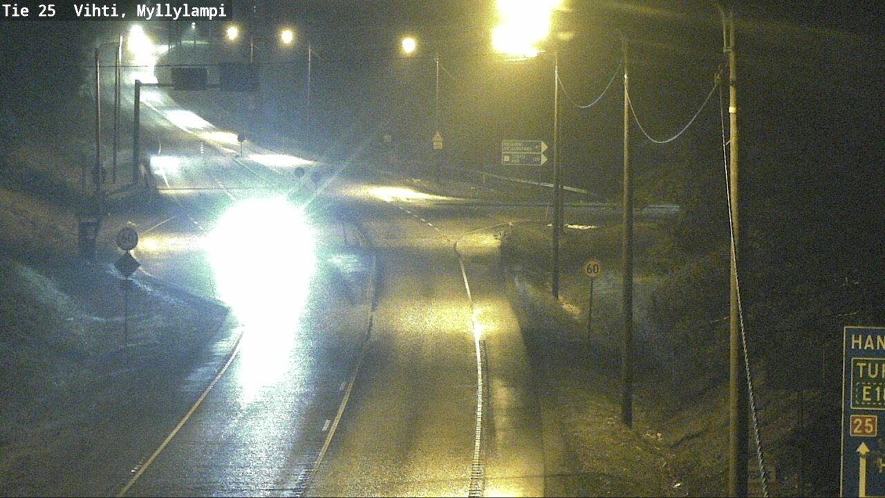 Weather Camera Image Väg 25 Lojo Myllylampi, Lohja, Uusimaa