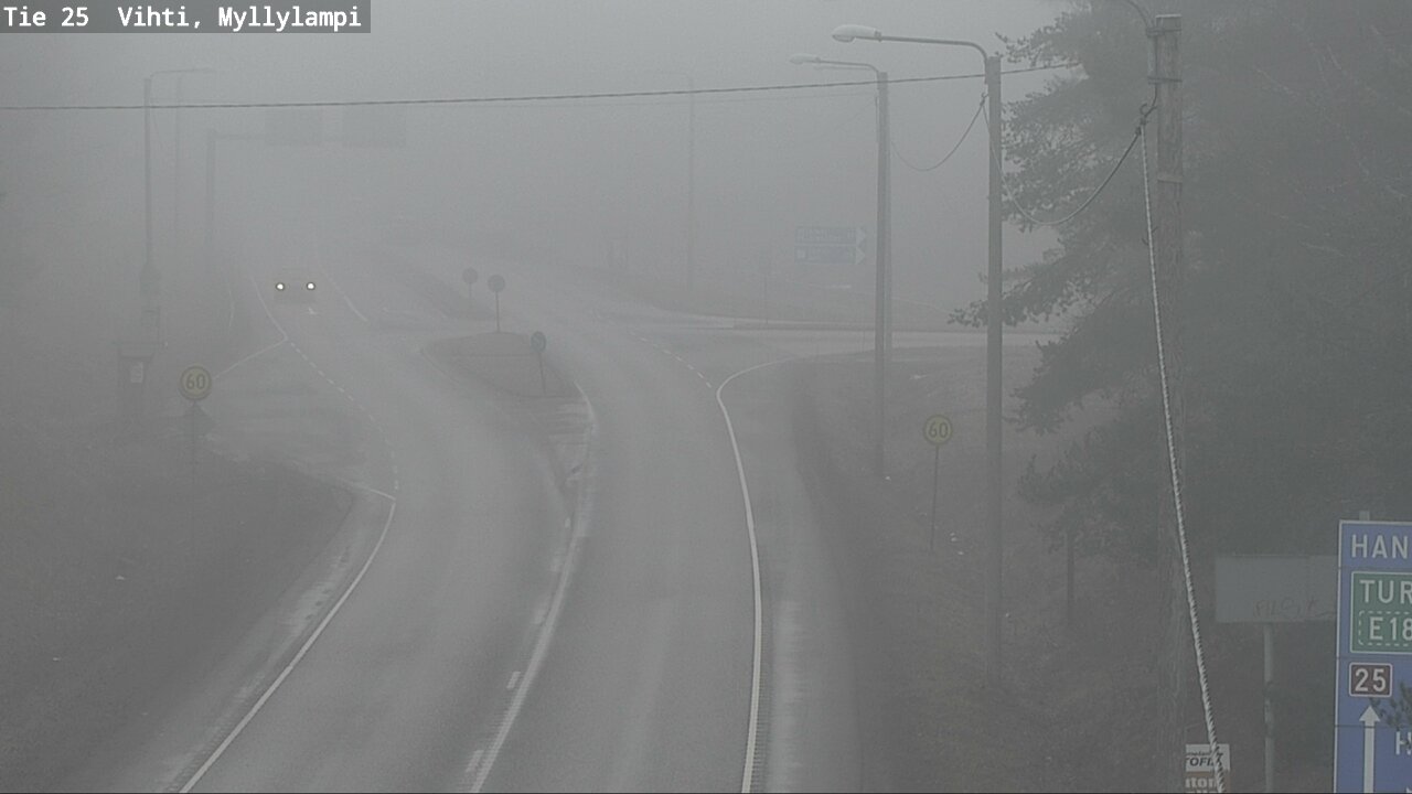 Weather Camera Image Road 25 Lohja Myllylampi, Lohja, Uusimaa