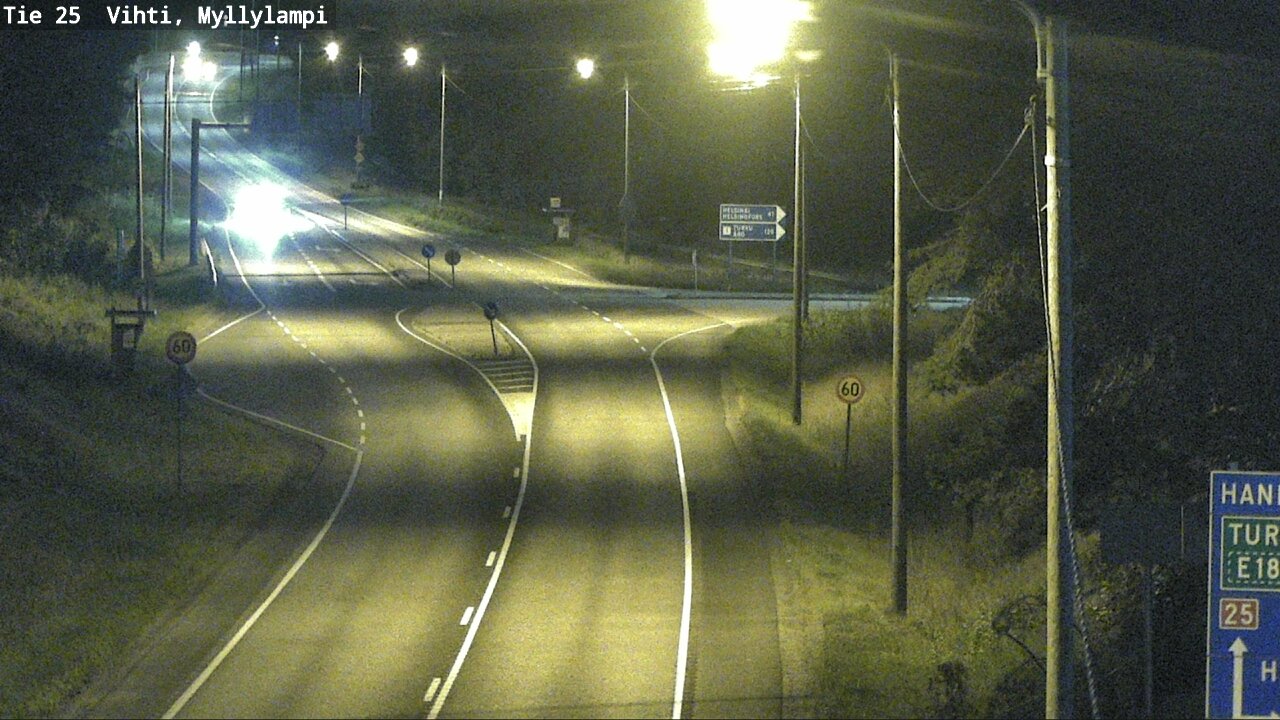 Weather Camera Image Väg 25 Lojo Myllylampi, Lohja, Uusimaa