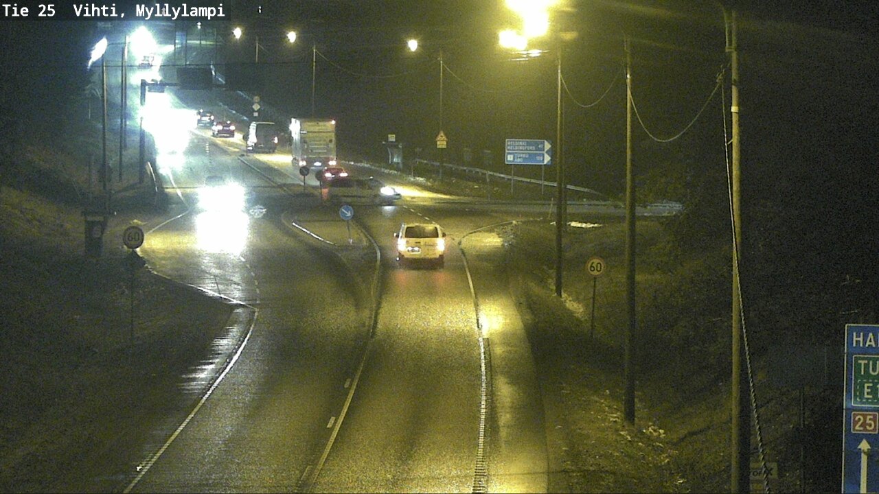 Weather Camera Image Väg 25 Lojo Myllylampi, Lohja, Uusimaa