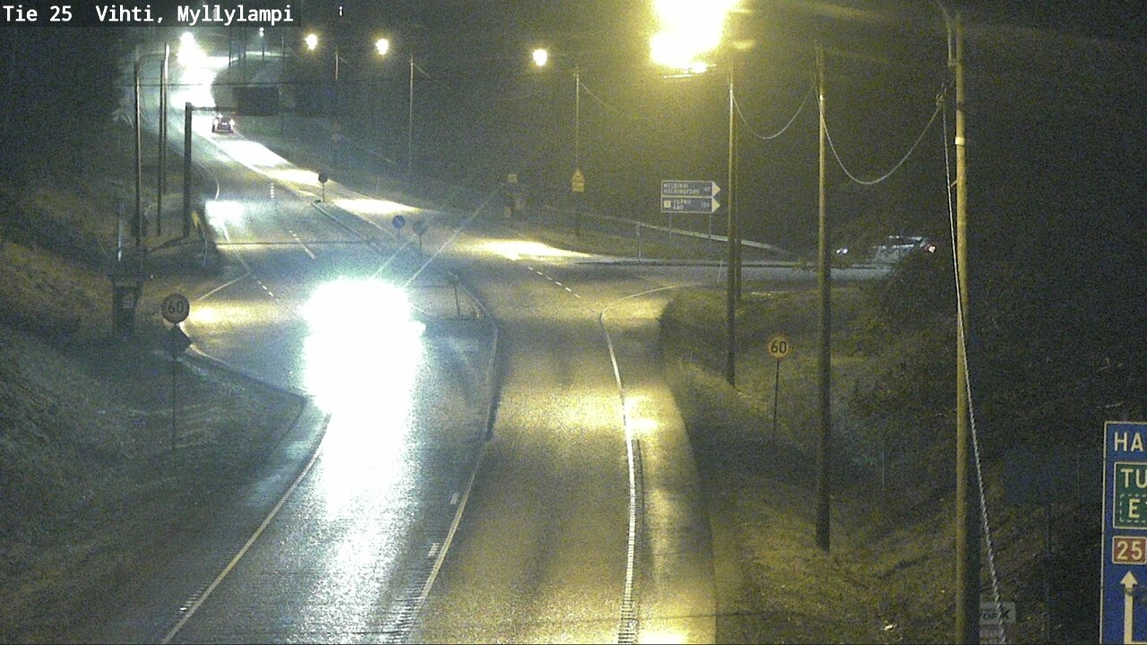 Weather Camera Image Väg 25 Lojo Myllylampi, Lohja, Uusimaa