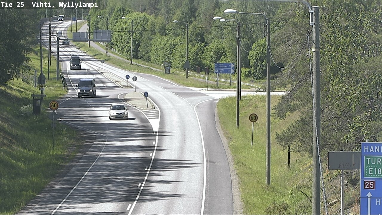 Kelikamerat Kuva Tie 25 Lohja Myllylampi, Lohja, Uusimaa