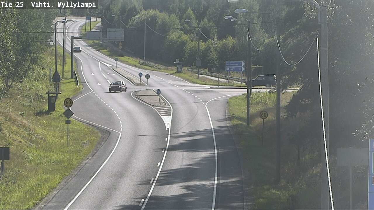 Weather Camera Image Väg 25 Lojo Myllylampi, Lohja, Uusimaa