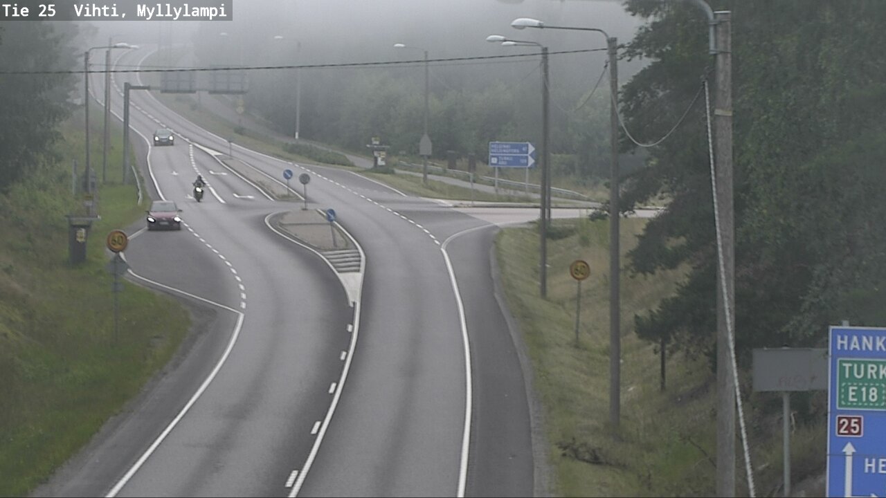 Weather Camera Image Väg 25 Lojo Myllylampi, Lohja, Uusimaa