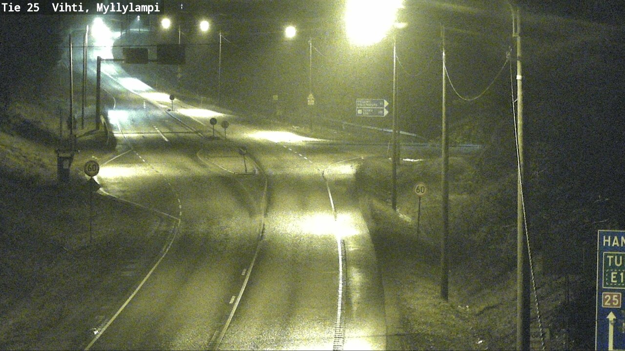Weather Camera Image Väg 25 Lojo Myllylampi, Lohja, Uusimaa