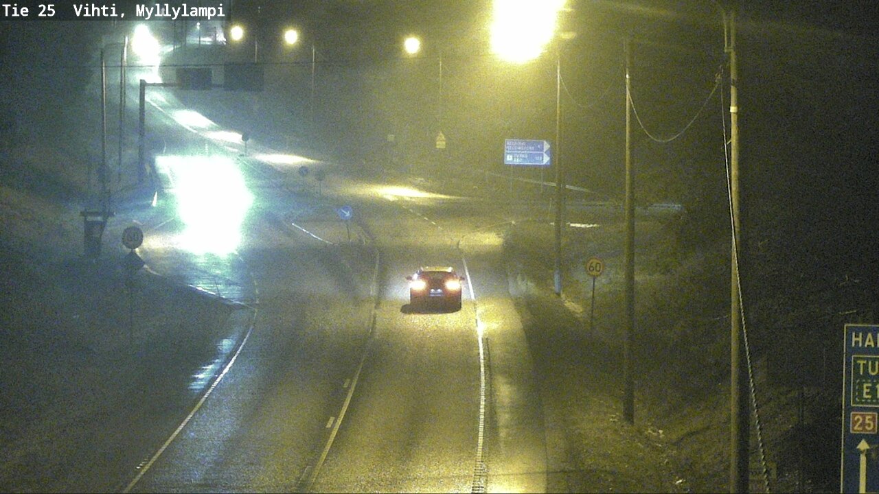 Weather Camera Image Väg 25 Lojo Myllylampi, Lohja, Uusimaa