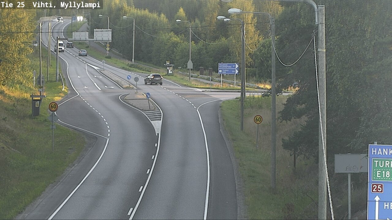 Weather Camera Image Väg 25 Lojo Myllylampi, Lohja, Uusimaa