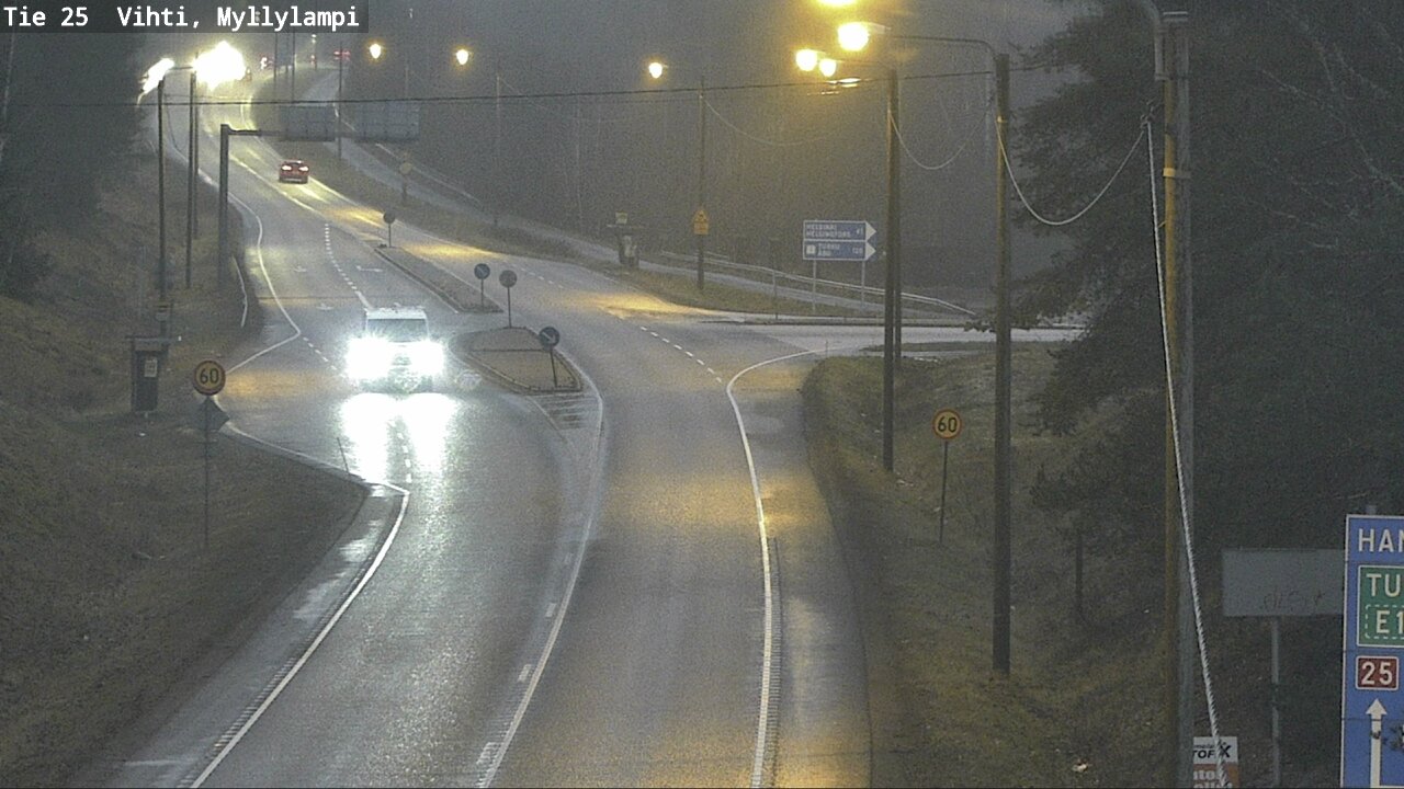 Weather Camera Image Väg 25 Lojo Myllylampi, Lohja, Uusimaa