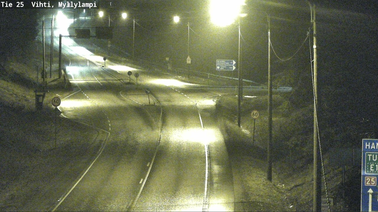 Weather Camera Image Väg 25 Lojo Myllylampi, Lohja, Uusimaa
