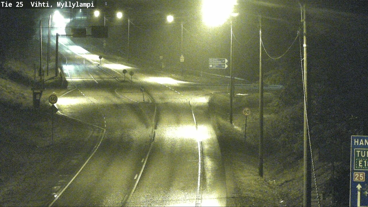 Weather Camera Image Väg 25 Lojo Myllylampi, Lohja, Uusimaa