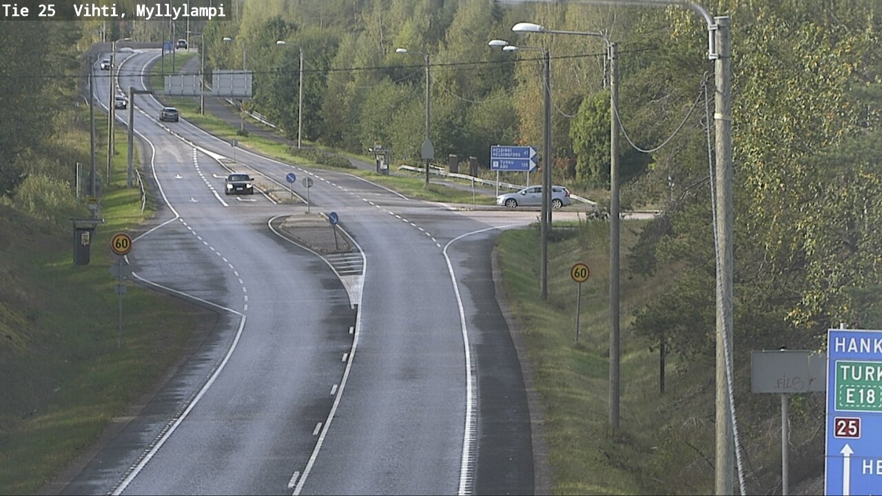 Weather Camera Image Road 25 Lohja Myllylampi, Lohja, Uusimaa