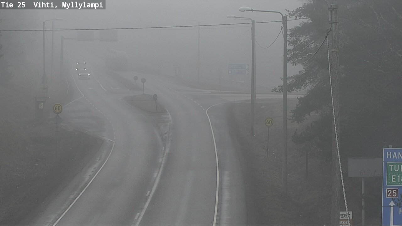 Weather Camera Image Road 25 Lohja Myllylampi, Lohja, Uusimaa