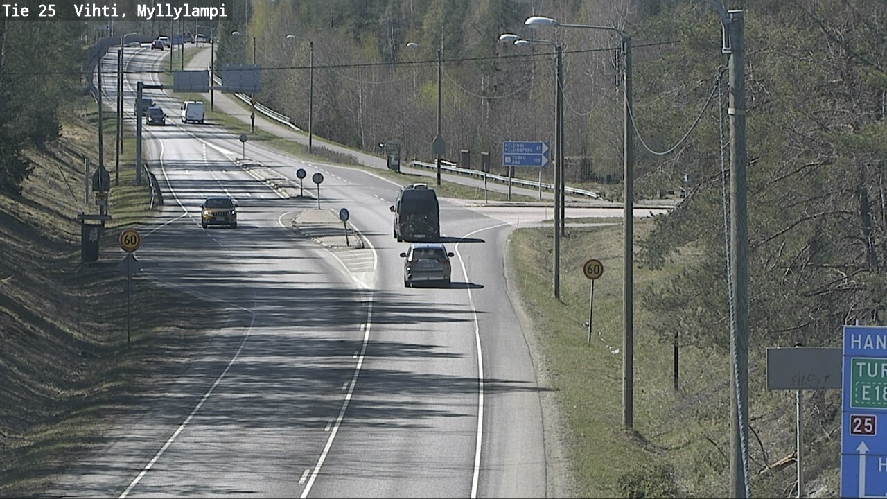 Kelikamerat Kuva Tie 25 Lohja Myllylampi, Lohja, Uusimaa