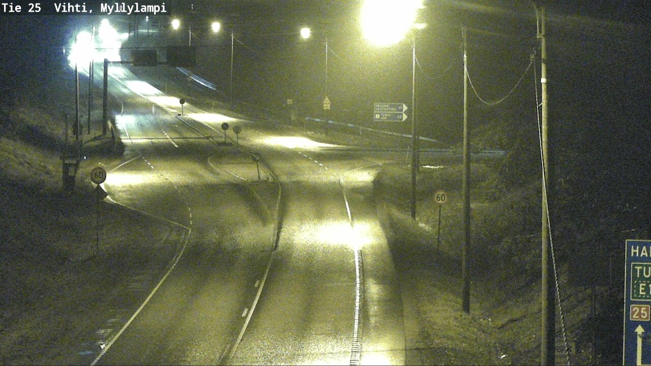 Weather Camera Image Väg 25 Lojo Myllylampi, Lohja, Uusimaa