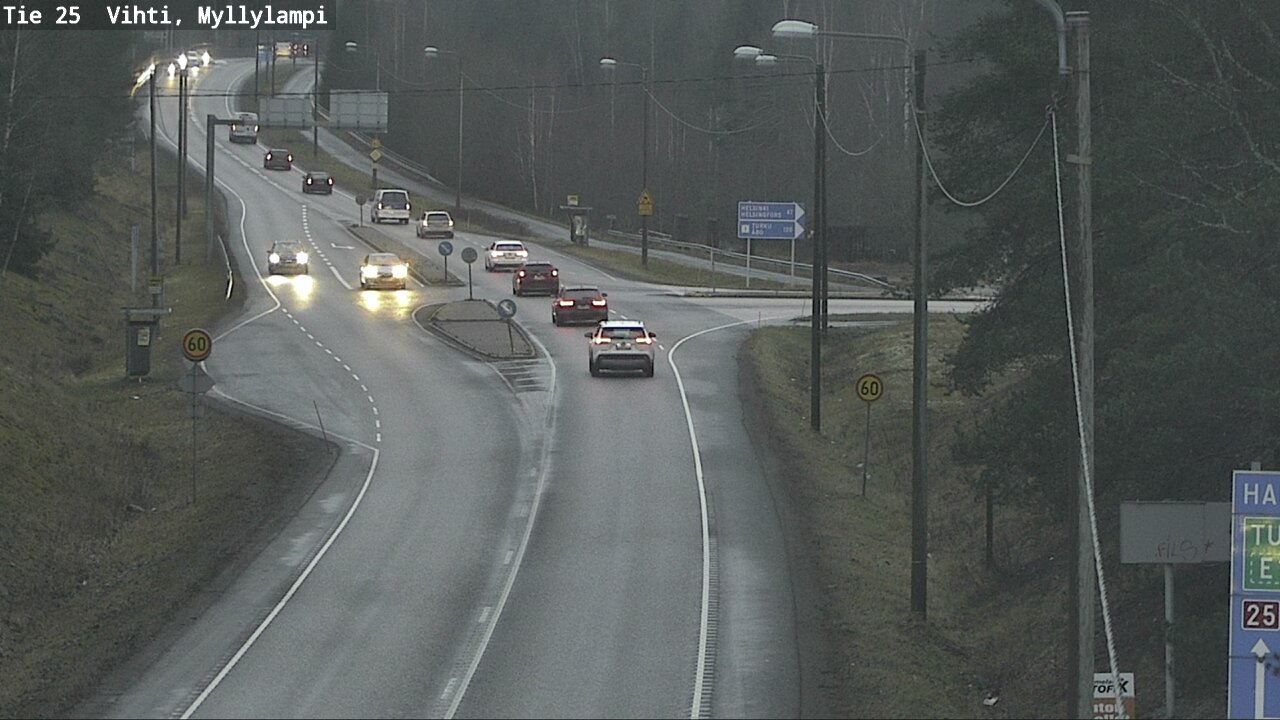 Weather Camera Image Road 25 Lohja Myllylampi, Lohja, Uusimaa