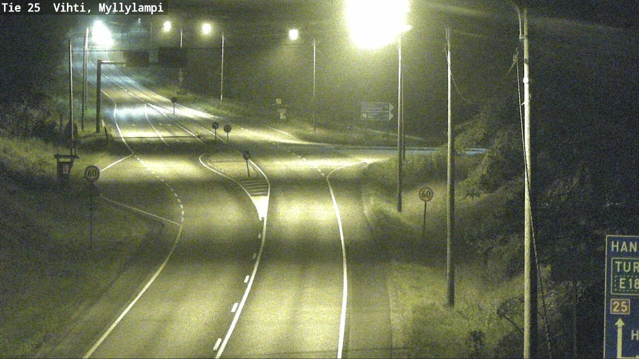 Weather Camera Image Väg 25 Lojo Myllylampi, Lohja, Uusimaa