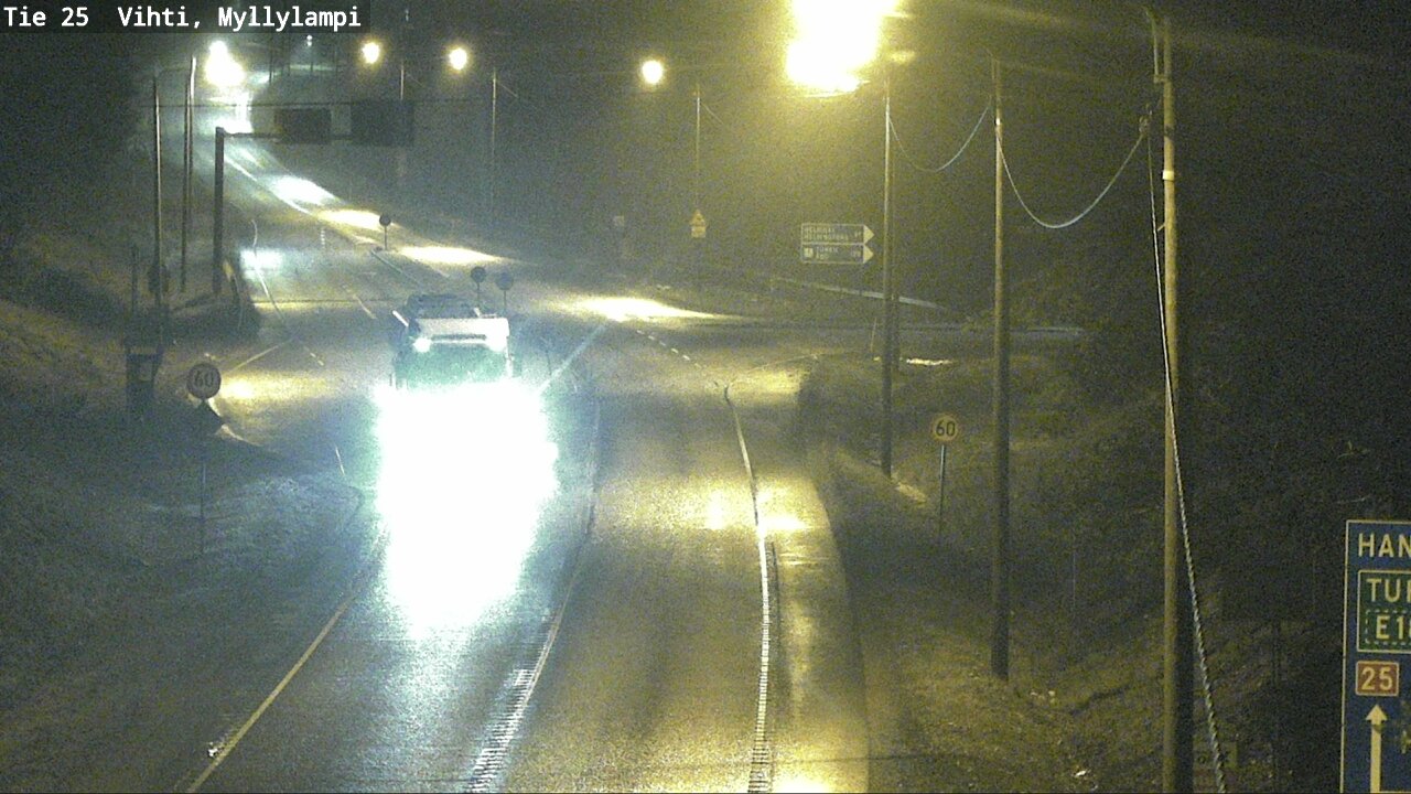 Weather Camera Image Väg 25 Lojo Myllylampi, Lohja, Uusimaa