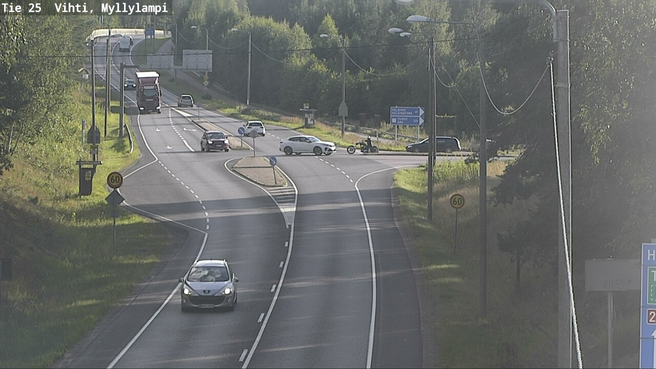 Weather Camera Image Väg 25 Lojo Myllylampi, Lohja, Uusimaa