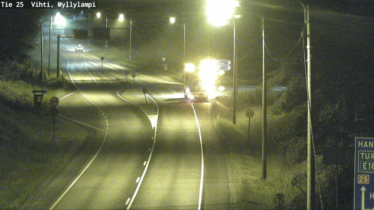 Weather Camera Image Väg 25 Lojo Myllylampi, Lohja, Uusimaa