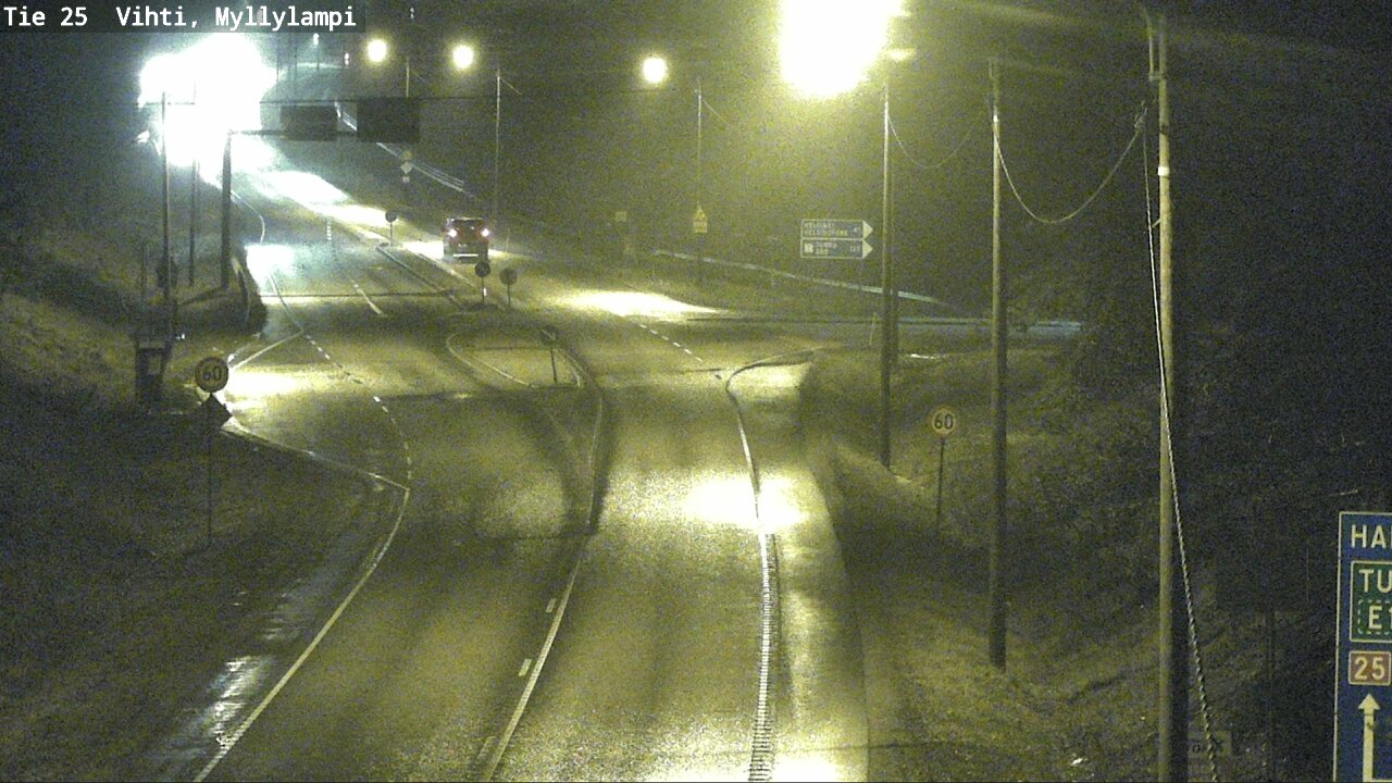 Weather Camera Image Väg 25 Lojo Myllylampi, Lohja, Uusimaa