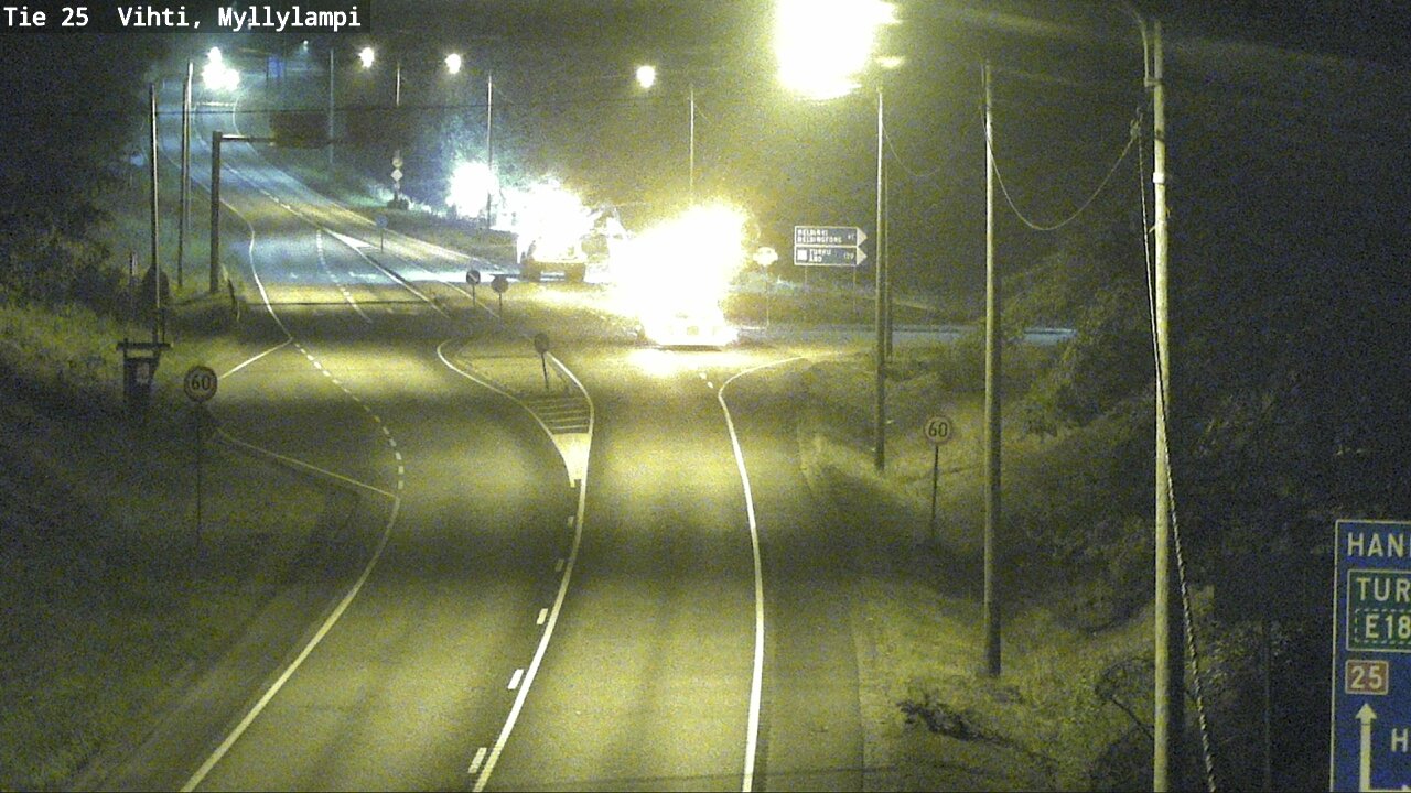 Weather Camera Image Väg 25 Lojo Myllylampi, Lohja, Uusimaa