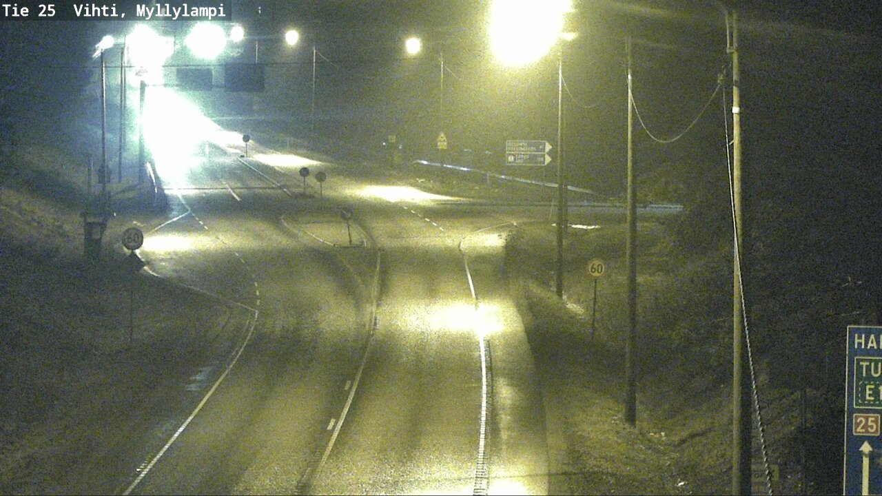 Weather Camera Image Väg 25 Lojo Myllylampi, Lohja, Uusimaa