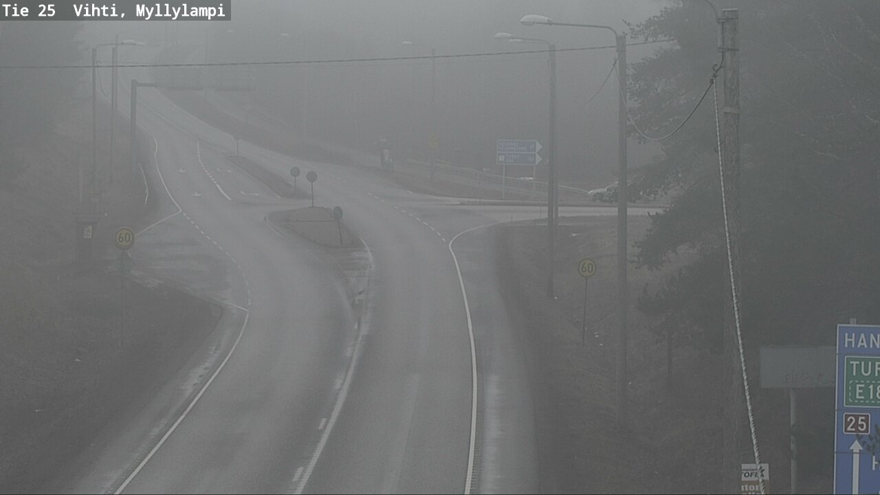 Weather Camera Image Road 25 Lohja Myllylampi, Lohja, Uusimaa