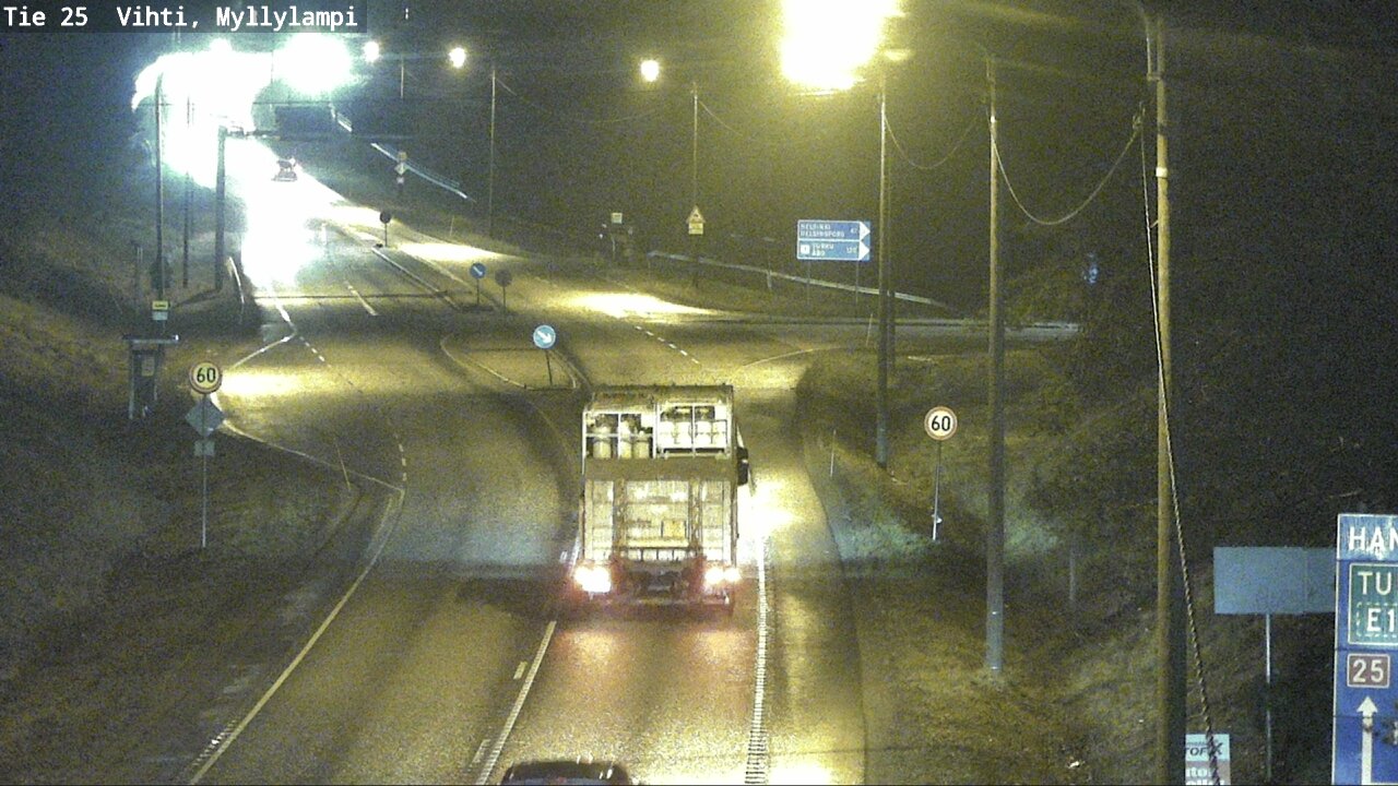 Weather Camera Image Väg 25 Lojo Myllylampi, Lohja, Uusimaa