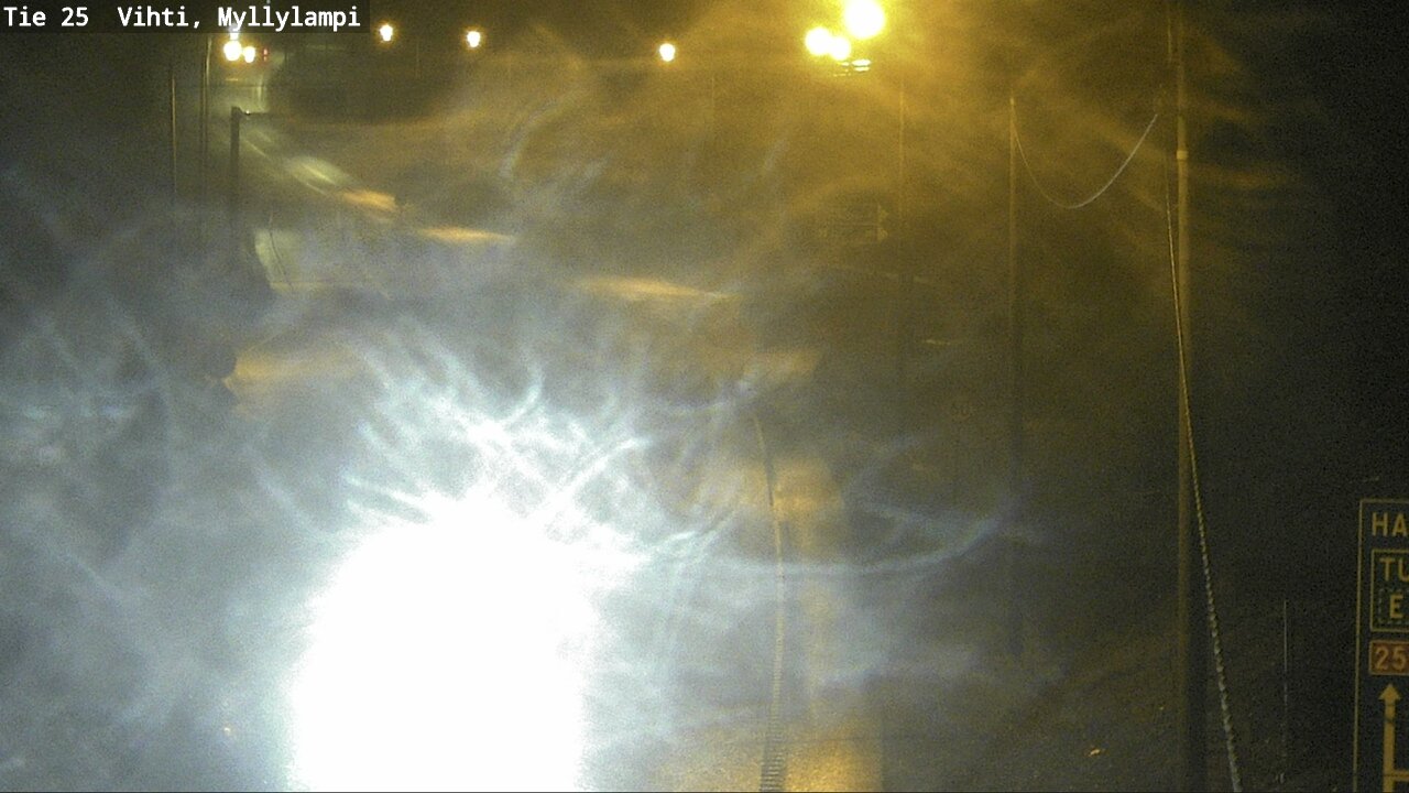 Weather Camera Image Väg 25 Lojo Myllylampi, Lohja, Uusimaa