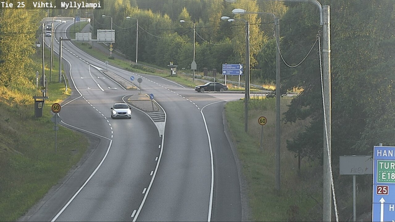 Weather Camera Image Väg 25 Lojo Myllylampi, Lohja, Uusimaa