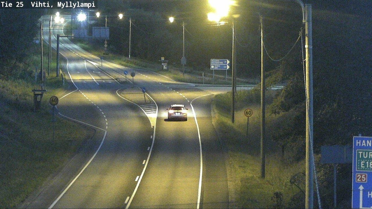 Weather Camera Image Väg 25 Lojo Myllylampi, Lohja, Uusimaa