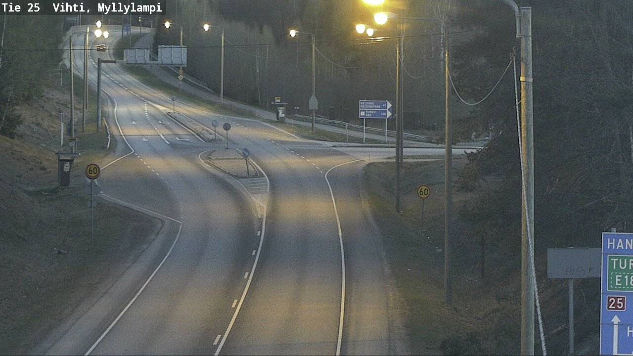 Weather Camera Image Road 25 Lohja Myllylampi, Lohja, Uusimaa