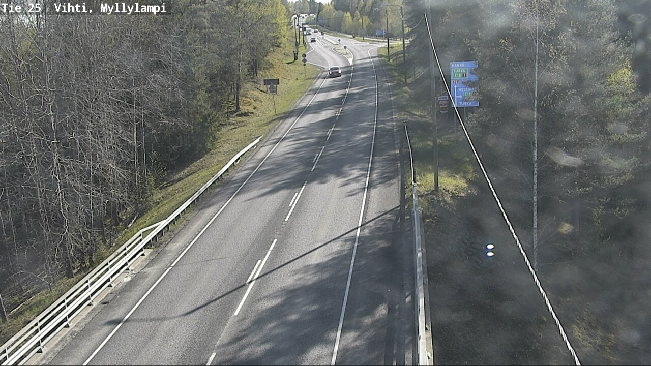 Weather Camera Image Väg 25 Lojo Myllylampi, Lohja, Uusimaa