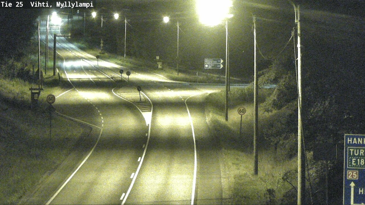 Weather Camera Image Väg 25 Lojo Myllylampi, Lohja, Uusimaa