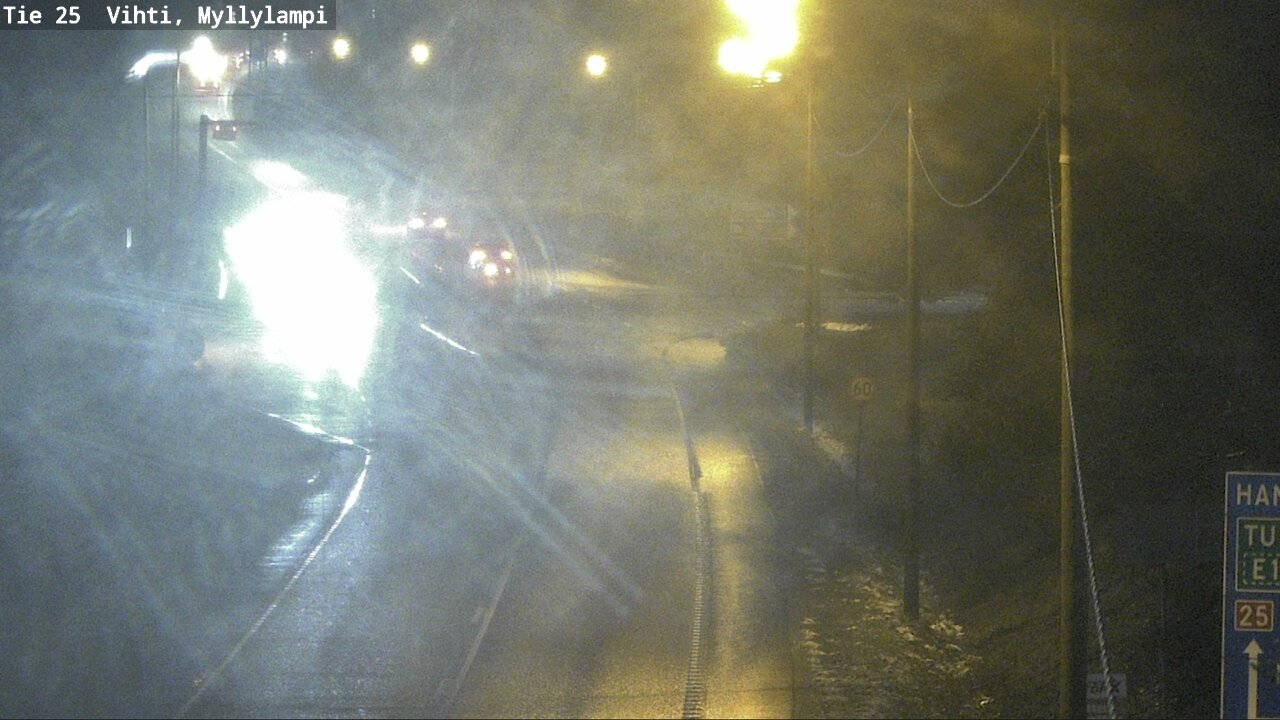 Weather Camera Image Väg 25 Lojo Myllylampi, Lohja, Uusimaa